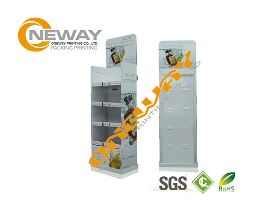 Energy Drinks Free Standing Cardboard Displays / Foldable Display Stand