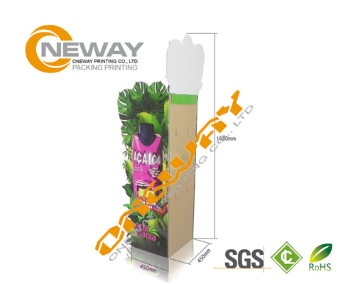 Energy Drinks Free Standing Cardboard Displays / Foldable Display Stand