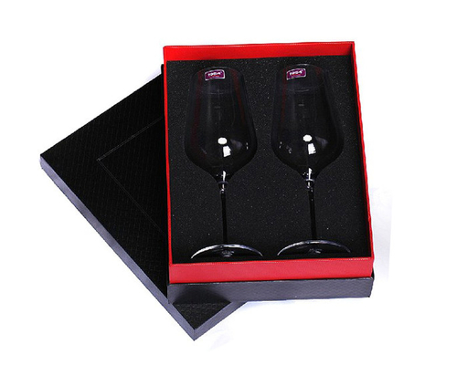 Promotional Screen Printing Wine Glass Packing Box With Special Luxury Corrugated Board