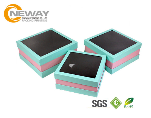 Flower Gift Box Off - White Splendid Retail Gift Flower Paper Box With Clear Window